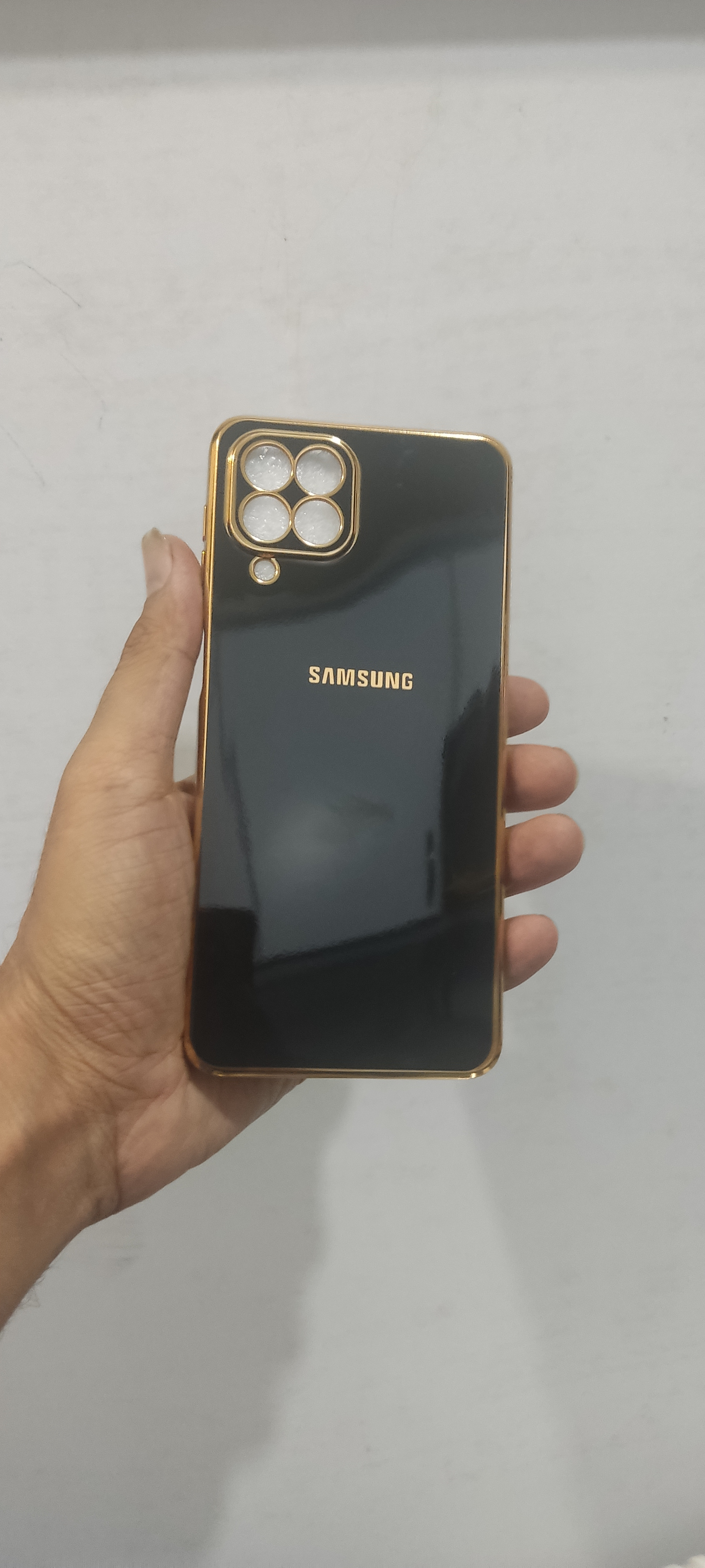 قاب مای کیس Samsung M53 دور طلایی الکتروپلیتینگ ا Samsung M53 My Case Cover